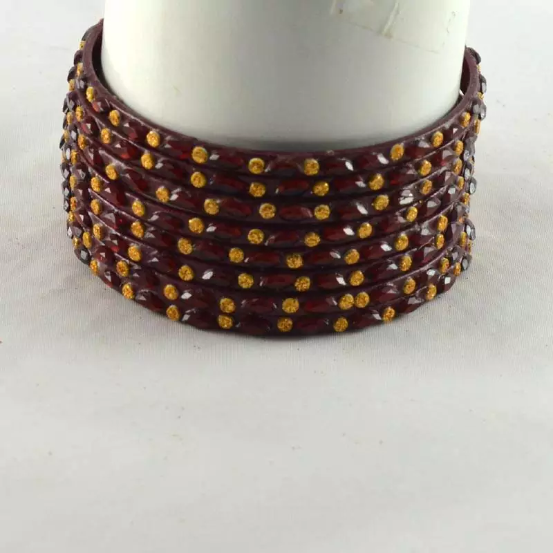 Hvm Red Metal Bangles