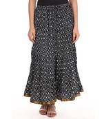 Black printed Cotton skirts