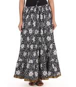 Black printed Cotton skirts