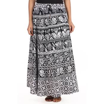 White printed Cotton skirts 1