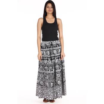 White printed Cotton skirts 3