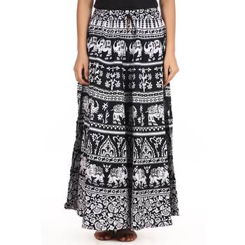 White printed Cotton skirts 1