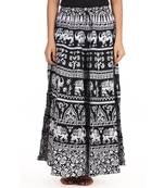 White printed Cotton skirts