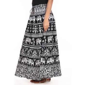 White printed Cotton skirts 4