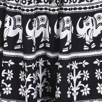 White printed Cotton skirts 5