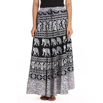 White printed Cotton skirts 1