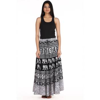 White printed Cotton skirts 3