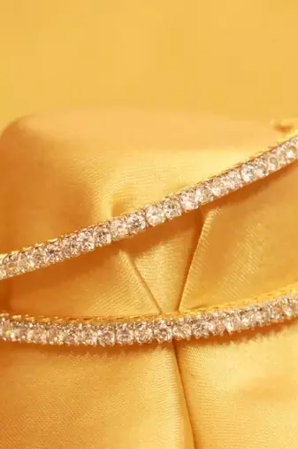 Single Line American Diamond Bangles