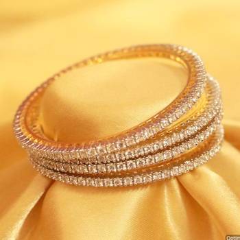Diamond Look Single Line 4 Bangle Set 3