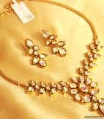 Kundan Meenakari Paisley Necklace Set