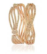 Party wear gold inspired 2pc bangle l1177