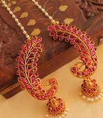 Lovely Designer Kemp Peacock Full Length Earrings 