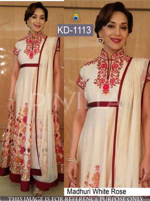 White embroidered d.jorjet salwar 1