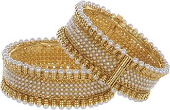Gold pearl jewellery-combo 2
