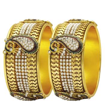 Gold pearl jewellery-combo 3