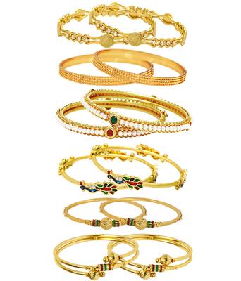 Gold pearl jewellery-combo 1