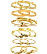 Gold pearl jewellery-combo