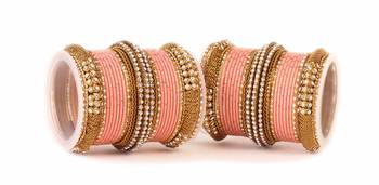 Pink Kundan Bangles And Bracelets 1