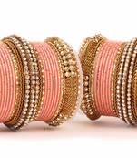 Pink Kundan Bangles And Bracelets