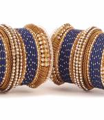 Blue Kundan Bangles And Bracelets