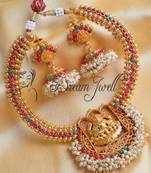 Royal Antique Kemp Green Lakshmi Necklace Set Dj07516