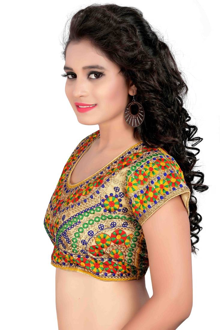 Multicolor cotton embroidered blouse fabric Dolby Enterprise 1591586