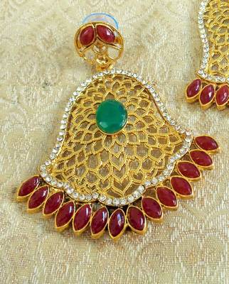 Multicolor gold plated danglers drops 2