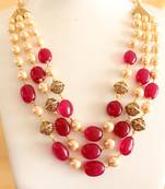 Royal Semiprecious Stone Multilayer Necklace Set