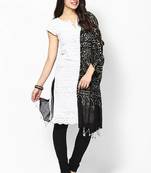 Full Black Cotton Bandhej Dupatta