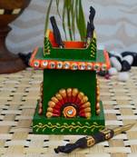 eCraftIndia Papier-Mache Embossed Pen Stand