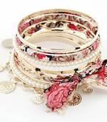 Floral Bangles Set -Pink(CFB0045)