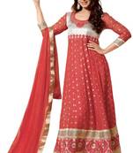 Sonali Bendre Designer Light Salmon Anarkali Suit