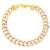 Dual Tone Gold Stainless Steel Latest Fashion Bracelet for Men Boys