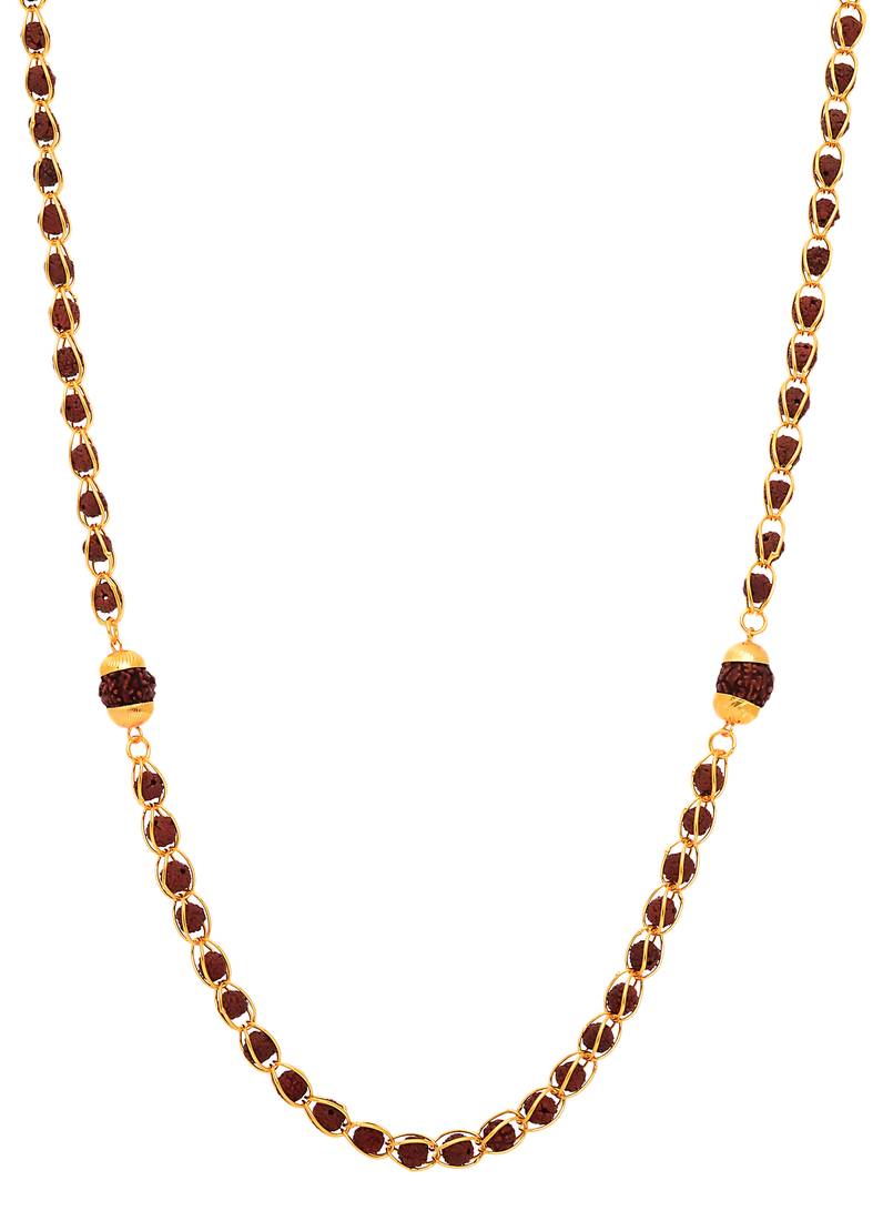 Rudraksha gold chain designs Clearance