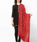 Beautiful Red Cotton Dupatta