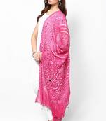 Amazing Pink Cotton Bandhej Dupatta