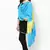Amazing Yellow Blue Cotton Bandhej Dupatta