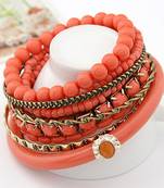 Coral Ocean Beads Multilayer Bangles Set(CFB0062)
