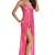 Pink Polyester sexy western wear