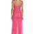 Pink Polyester sexy western wear