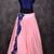 Baby pink & 0vy blue trendy lehenga choli with applique work