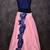 Baby pink & 0vy blue trendy lehenga choli with applique work