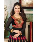 Shraddha Kapoor Vol 2 Black & Red Heavy Embroidered Anarkali Suit