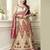 Weding Special  Special Beige Lahanga  Beige Choli With Red Dupatta