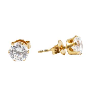 White cubic zirconia earrings 3