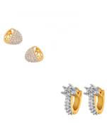 White cubic zirconia earrings