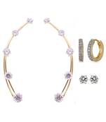 White cubic zirconia earrings