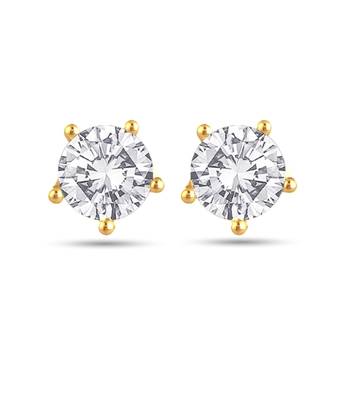 White cubic zirconia earrings 3