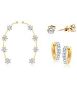 White cubic zirconia earrings