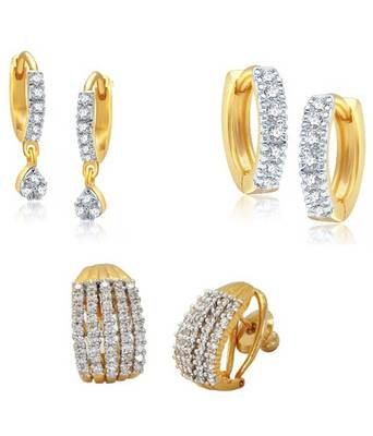White Cubic Zirconia Earrings 1